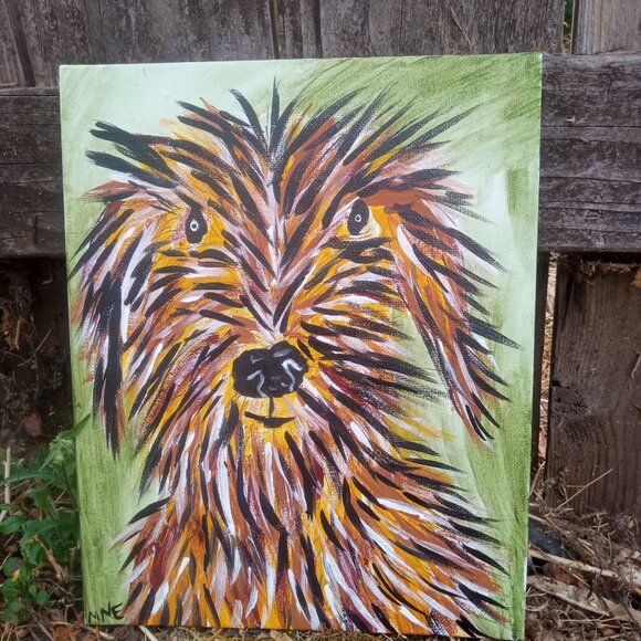 Scruffy Dog Painting - Picture 1 of 7